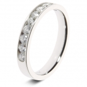 9ct White 0.50ct Brilliant HSI Diamond Eternity Ring - 3.3mm Band 9ct White 0.50ct Brilliant HSI Diamond Eternity Ring - 3.3mm Band